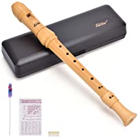 Los mejores  - Eastar C Flauta Dulce Soprano Digitación Barroca Flauta de Arce de 3 Partes Con Tabla de Digitación- Grasa Para Juntas…